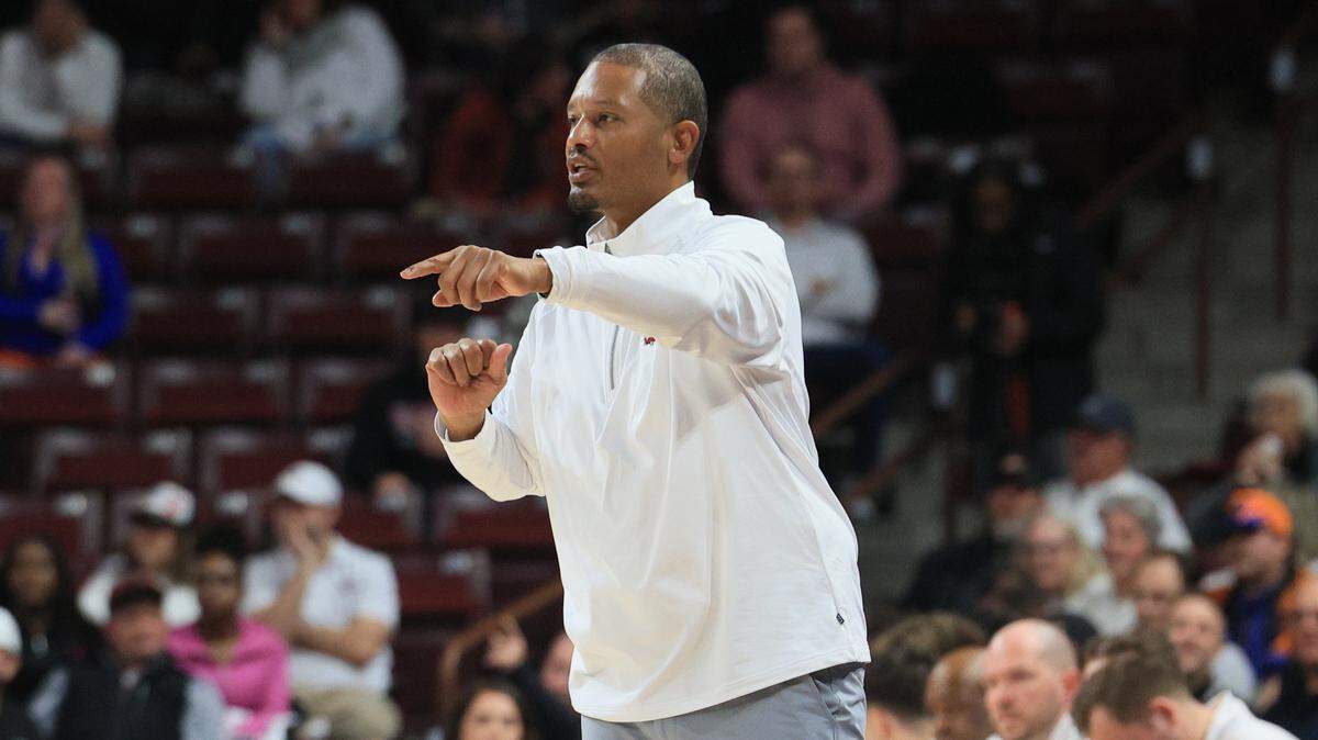 South Carolina's head men’s basketball coach Lamont Paris guides his team against Florida at Colonial Life Arena on Wednesday, January 28, 2026.