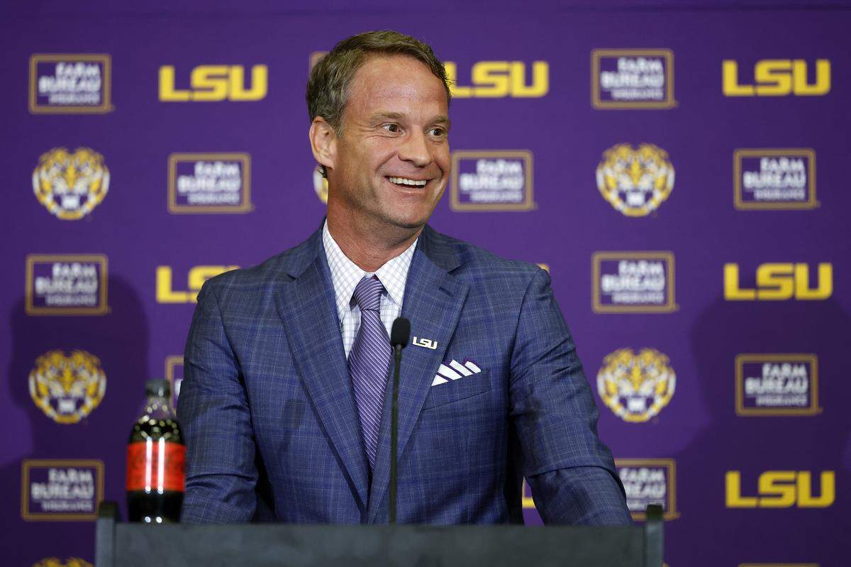 New LSU coach Lane Kiffin’s first game leading the SEC program will be at home vs. Clemson in Week 1 in Tiger Stadium, which seats over 102,000.