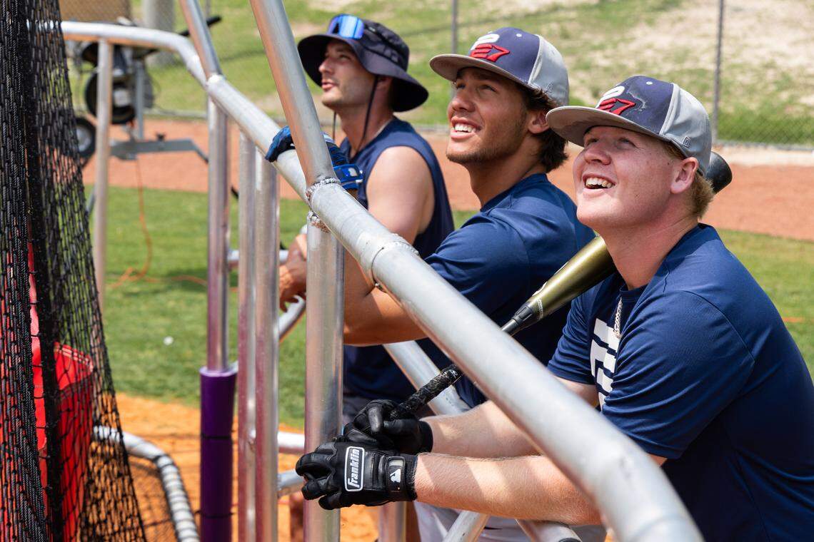 Many days, the team practices at the Lexington County Baseball Stadium, about six miles from the P27 campus.