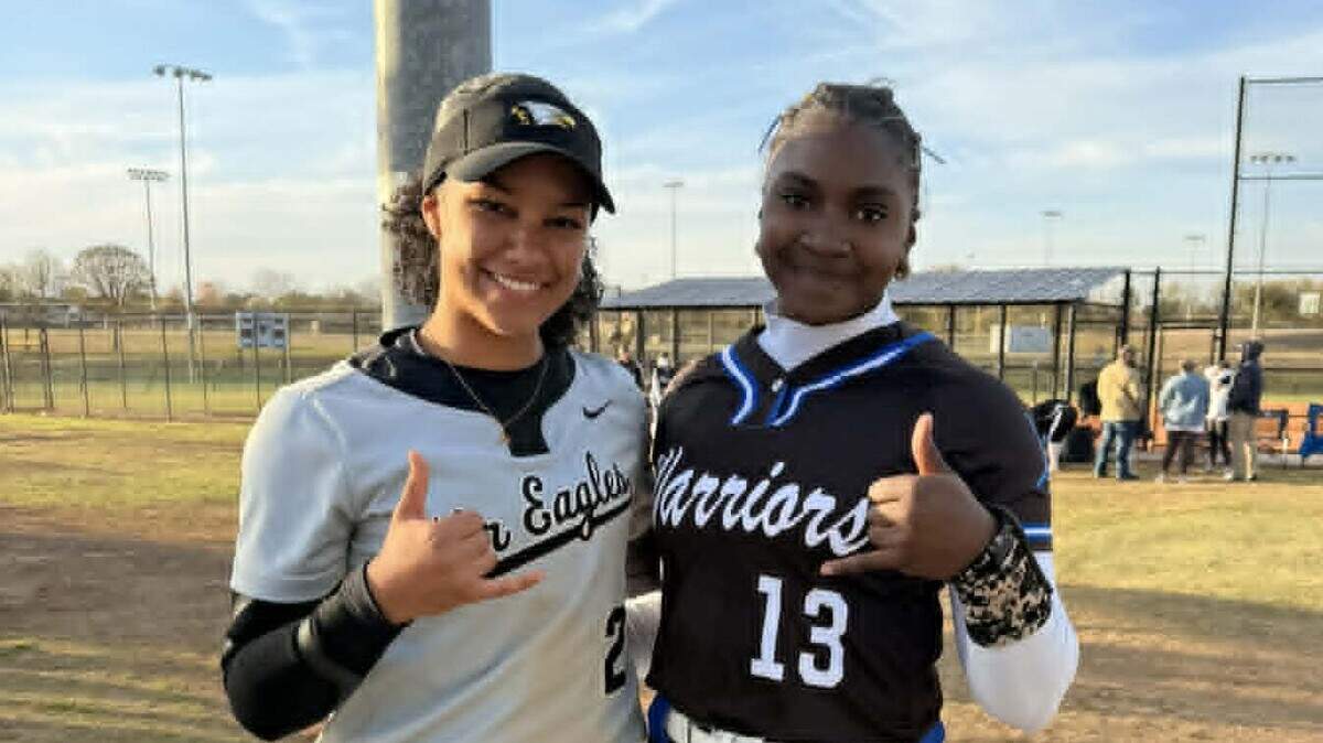 Gray Collegiate’s Aspen Boulware, left, and Indian Land’s Olivia Miller will be teammates with the South Carolina softball program.