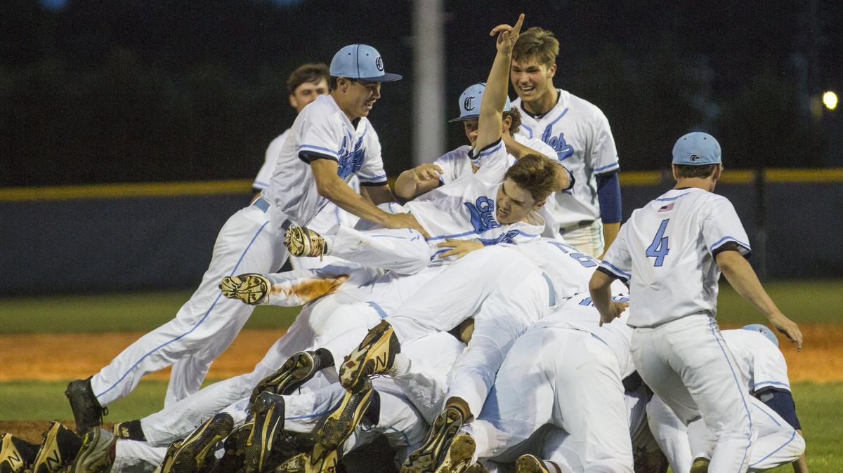 Chapin celebrates after beating Airport in the Class 4A championship at Chapin High School Wednesday May 16, 2018, in Chapin, SC