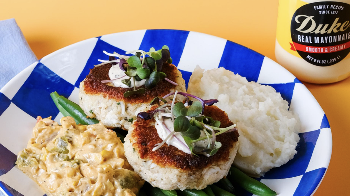 Soby’s New South Cuisine’s crab cakes have not been removed from the menu since the Greenville restauramt opened in 1997. The recipe is in the Eugenia Duke’s Unofficial Mayo Guide Cookbook.