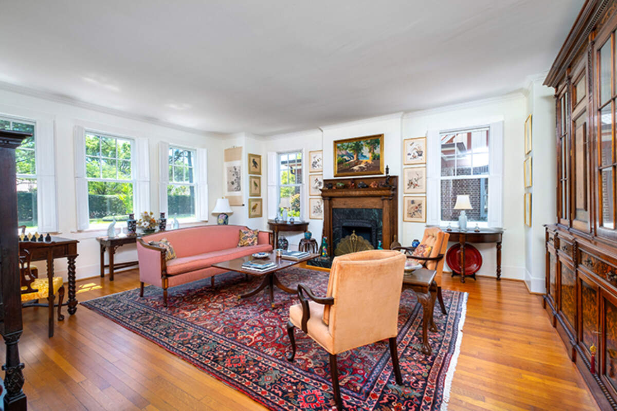 A view of a room inside a historic estate up for auction in Sumter.
