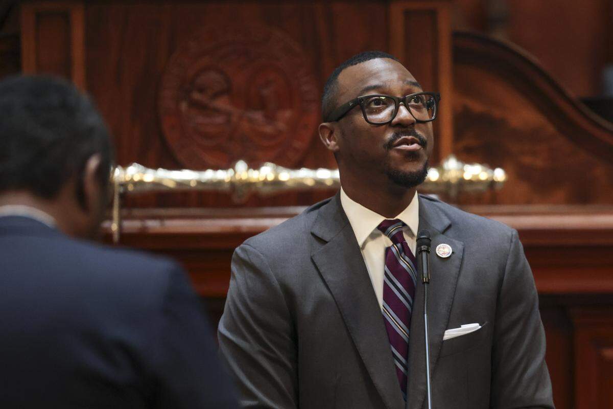 State Rep. Hamilton Grant, D-Richland during a discussion in the South Carolina House of Representatives on Feb. 19, 2026.