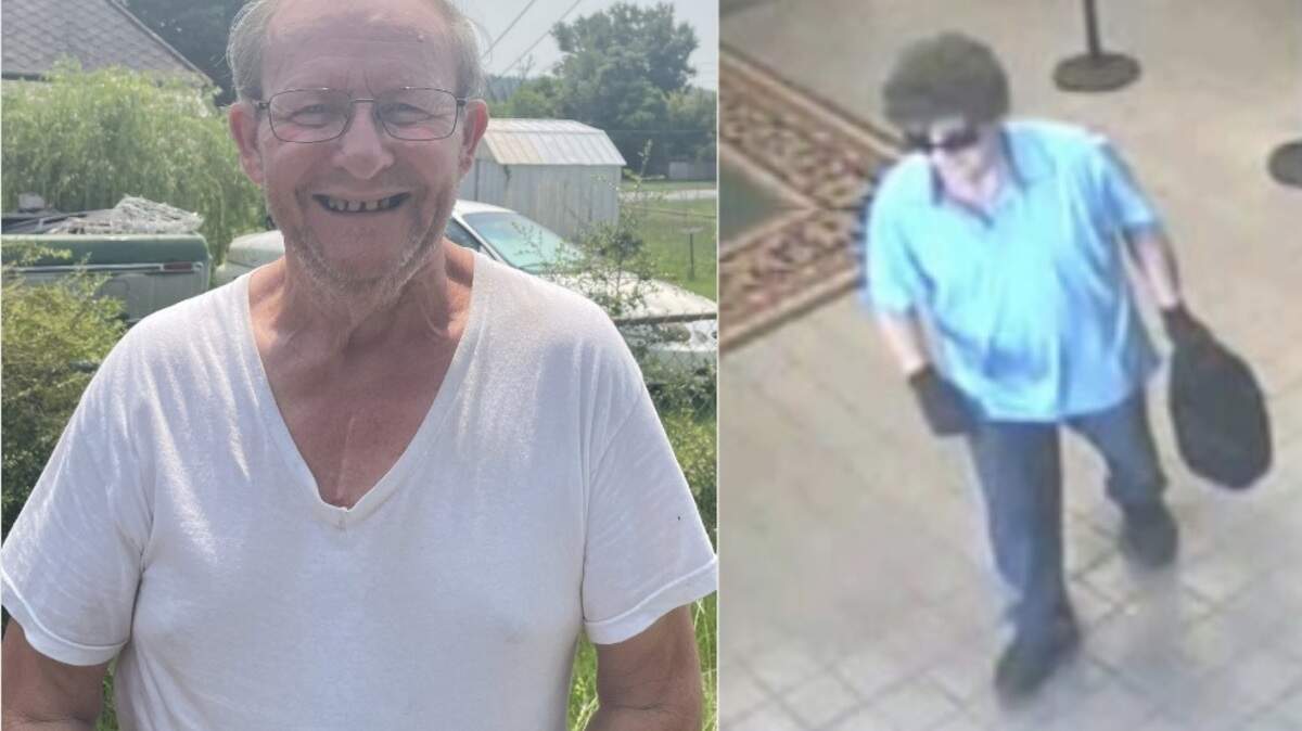 Lucky Wallis Turner (left) has been arrested in connection with an Aiken robbery earlier this month. The sheriff’s office provided a screenshot from video footage of the crime (right).