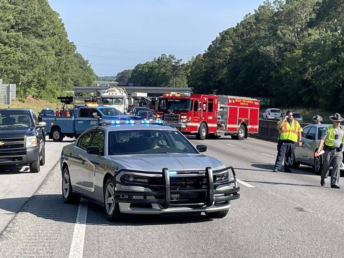 A crash blocked a highway in Lexington County for hours.