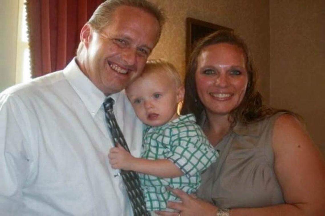 Tim and Amy Martin with their son, Brooks Martin.
