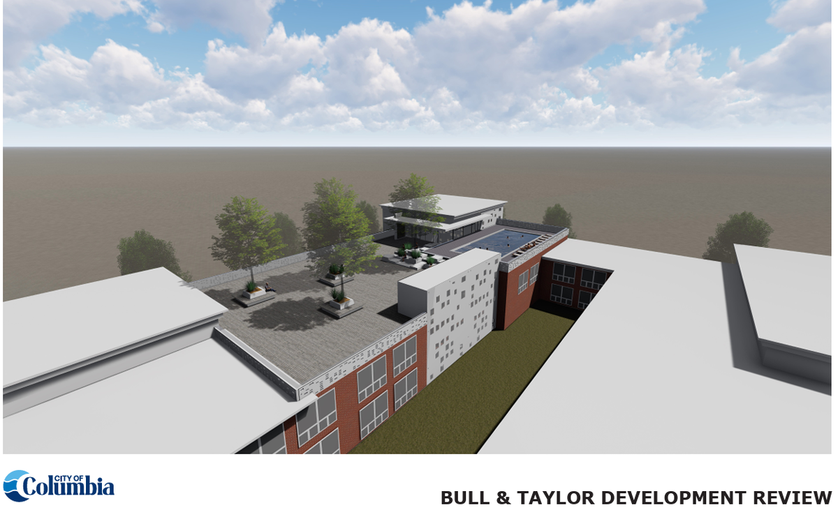 The city of Columbia is selling two downtown properties and has included specific visions for what they might become under the right developer. For the Taylor Street property, the city envisions possible apartments, retail or a restaurant, with the potential for a rooftop pool.