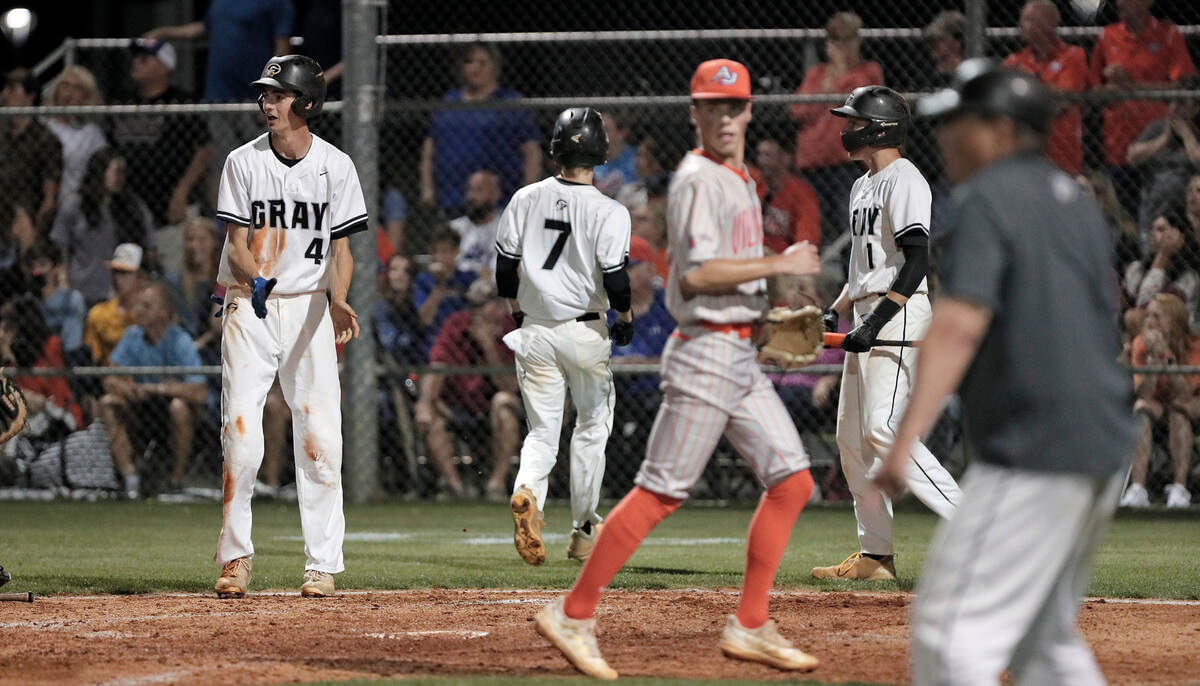 Gray Collegiate scored three runs on a Brent Stukes double in the fourth inning of the 2022 Class 2A state championship series against Andrew Jackson on Tuesday, May 24 at the Midands Sports Complex in West Columbia