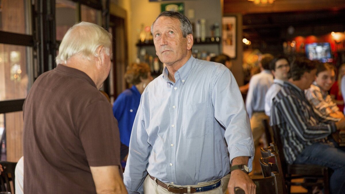 Then-U.S. Rep. Mark Sanford, R-S.C., watched as results came in for his June 12, 2018 primary election, where he would ultimately lose to State Rep. Katie Arrington. (Hunter McRae/The New York Times)