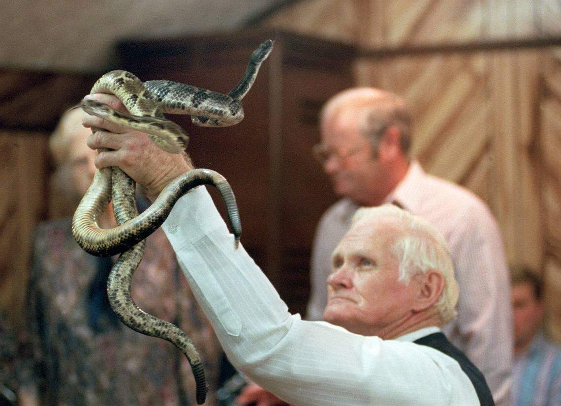Snake handling ministers from Kentucky and Tennessee sometimes buy venomous serpents in South Carolina