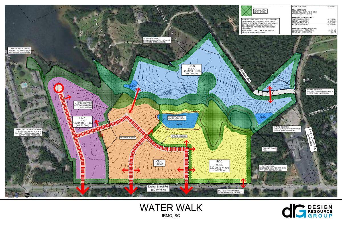 Plan for the proposed Water Walk development