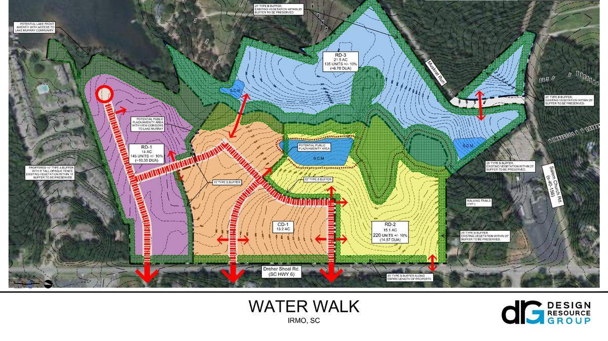 Plan for the proposed Water Walk development.