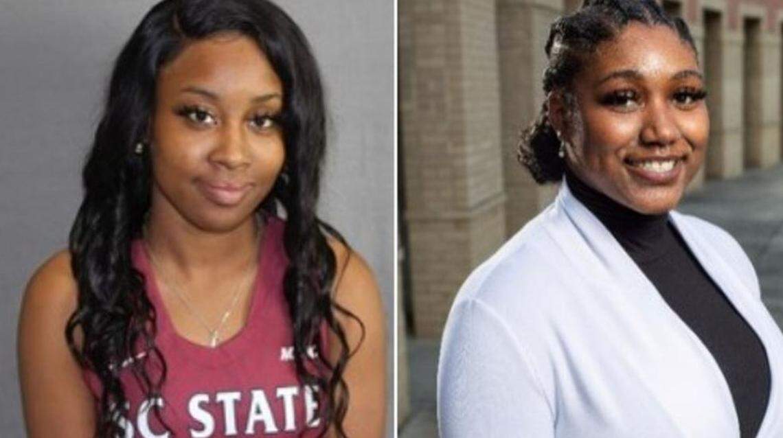Zeleria Simpson, left, a recent graduate of South Carolina State University and current student Shemyia T. Riley were killed in a crash that injured three other students.