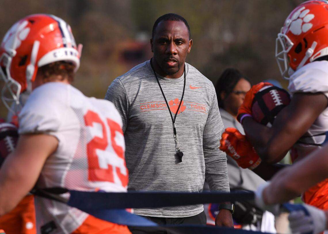 Clemson running backs coach CJ Spiller