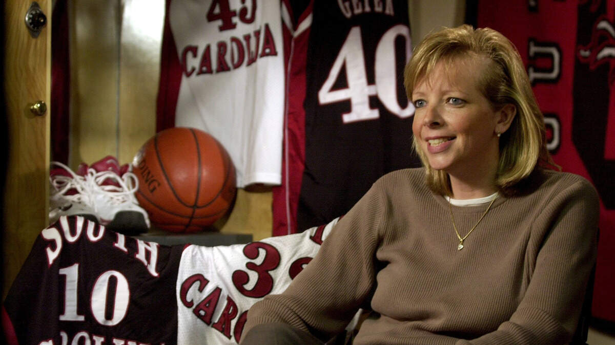 Former USC women’s basketball coach Susan Walvius in 2002