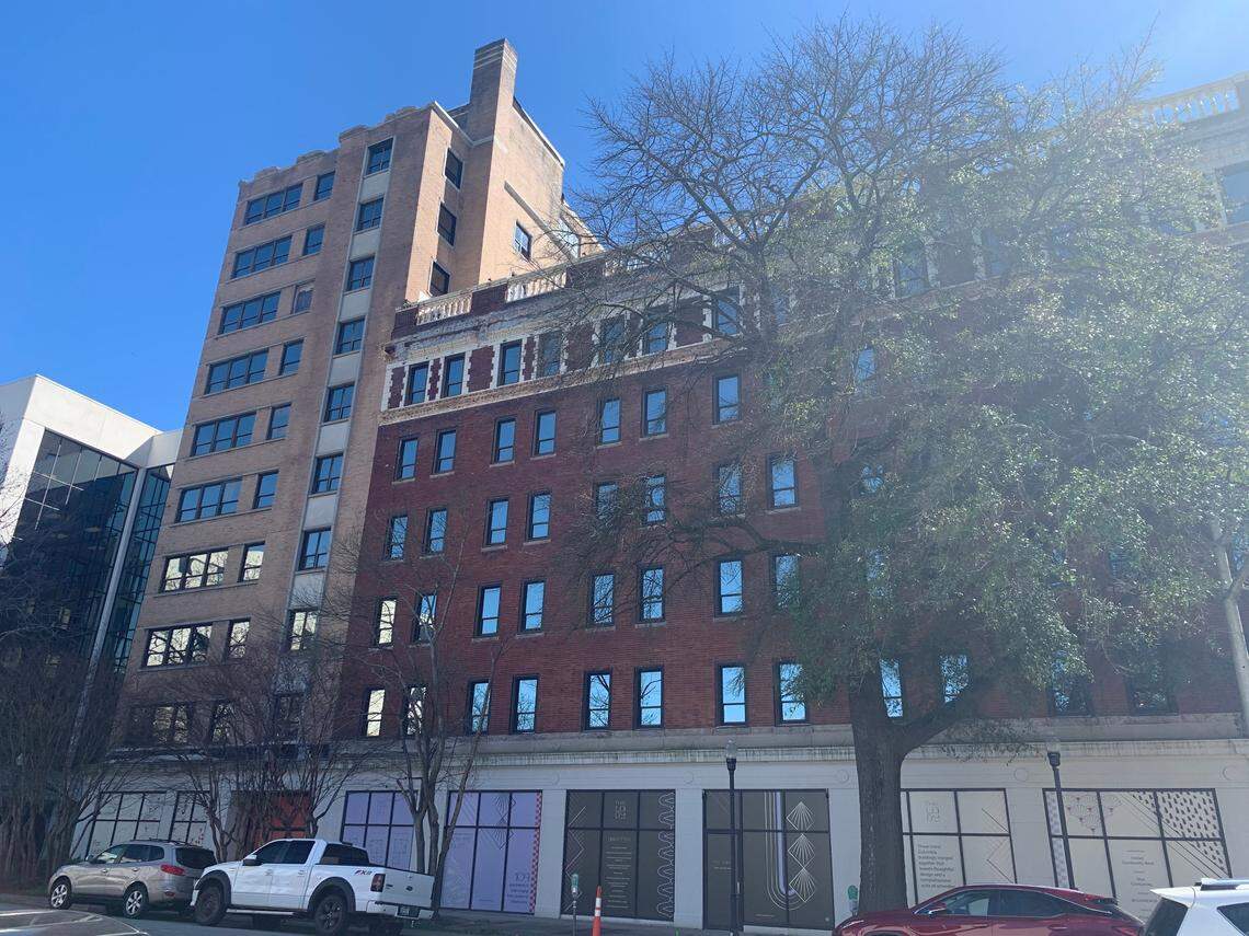 The Lady apartment building on the corner of Lady and Sumter streets is made up of three connecting buildings built in different eras. The 10-story building was constructed in 1950 and the six-story building was constructed in the 1920s, according to the developers.