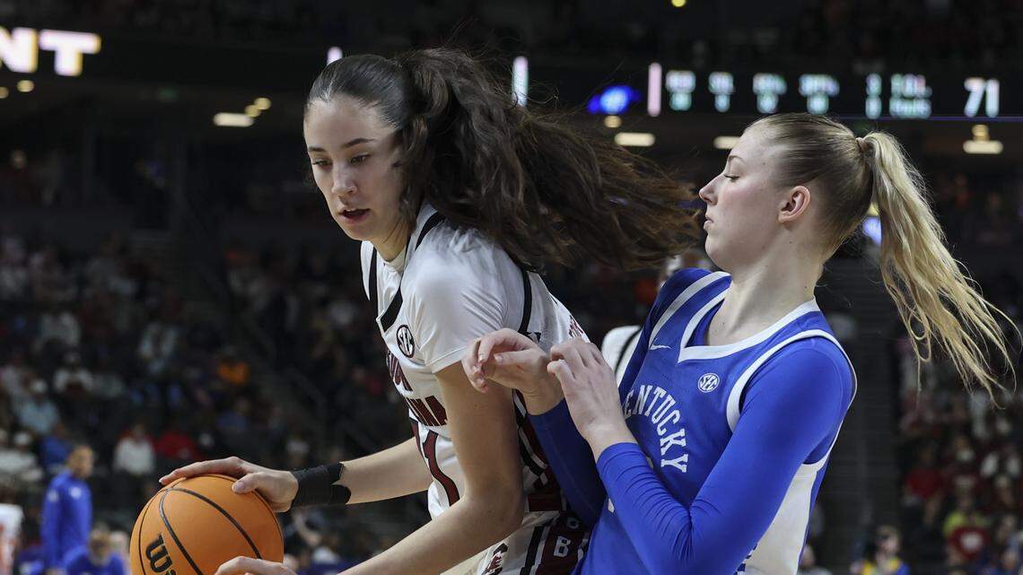 ‘I’m so happy to be here’: Alicia Tournebize finding comfort on court with Gamecocks