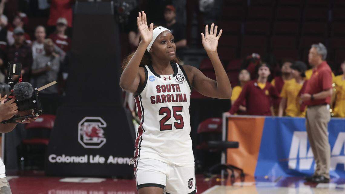 South Carolina’s Raven Johnson has ‘storybook ending’ in final home game