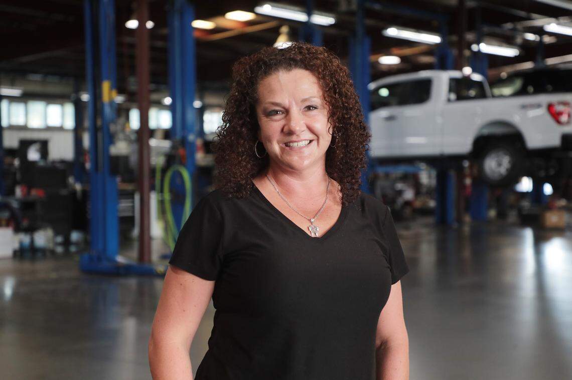 Shannon Gregory, 42, works at Clinton Family Ford in Rock Hill. Gregory says reentry programs including Kairos Prison Ministry helped her successfully start a new life after leaving prison.