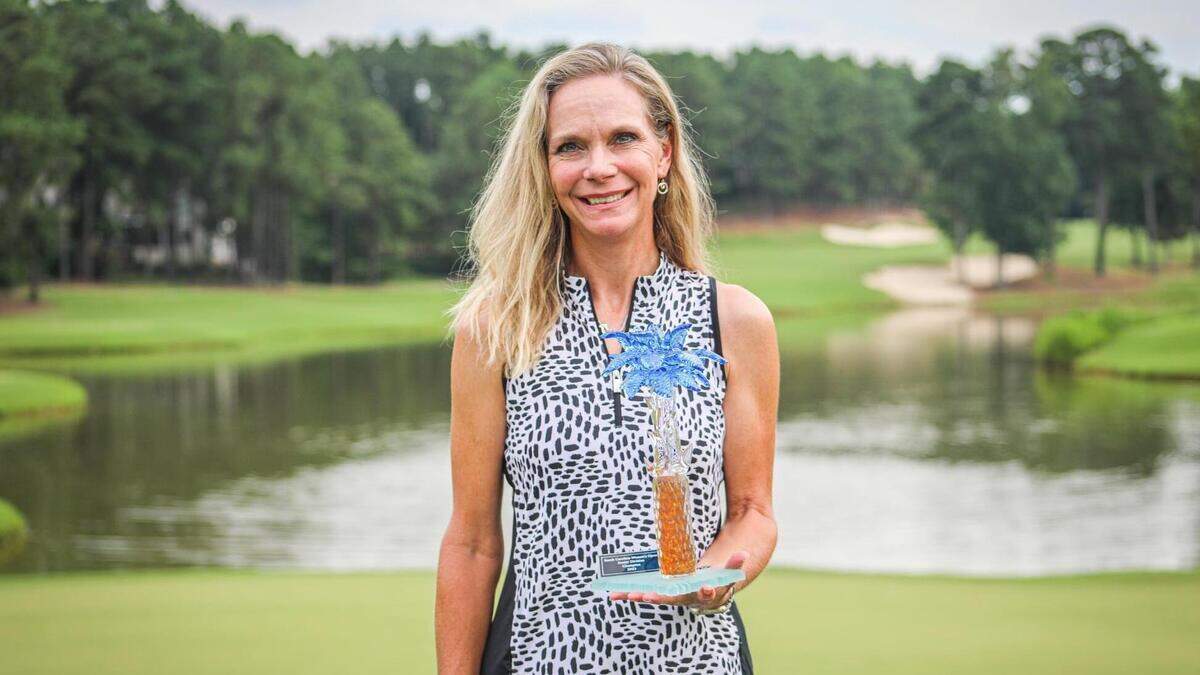 Catherine Shealy, winner of Senior Amateur division in South Carolina Women’s Open at Cobblestone Park.