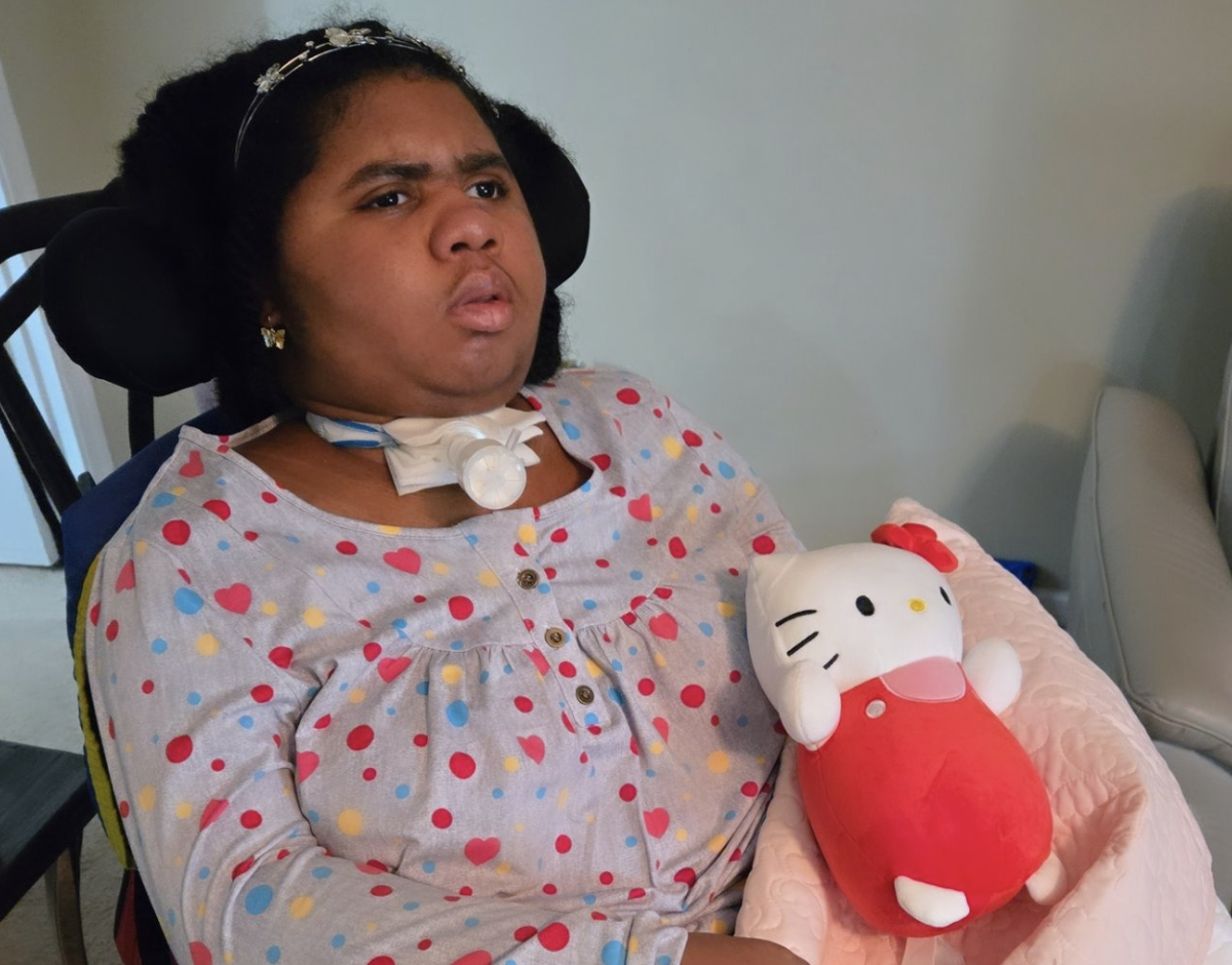 Kelaia Turner’s family provides round the clock care for her.