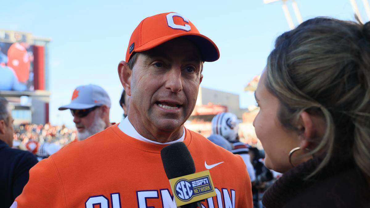 Clemson football coach Dabo Swinney