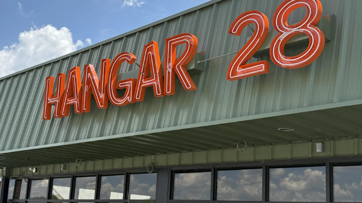 Hangar 28 will open at the Greenville Downtown Airport in June.