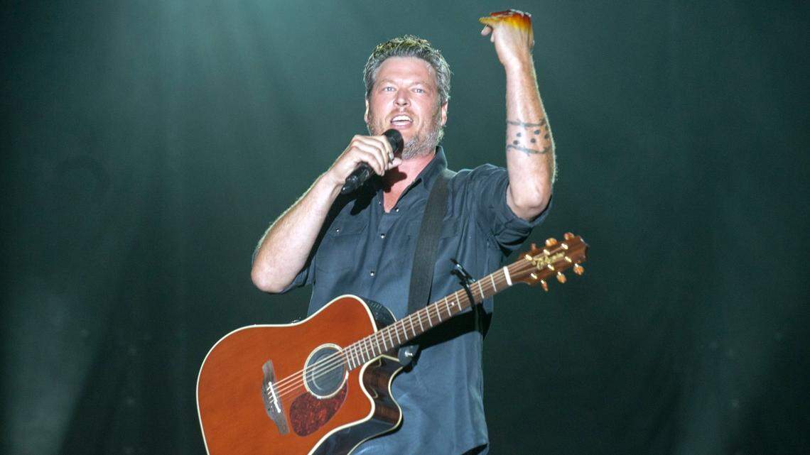 Country music superstar Blake Shelton will make two stops in SC on upcoming tour