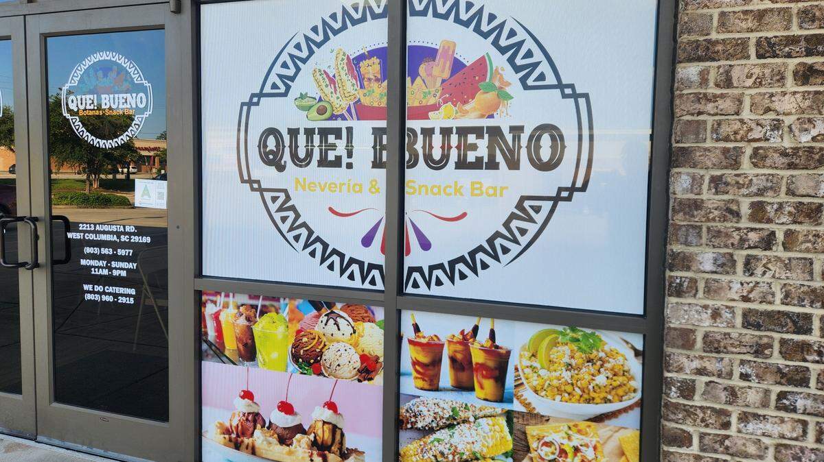 Que! Bueno Neveria and Snack Bar recently opened at 2213 Augusta Road in West Columbia.