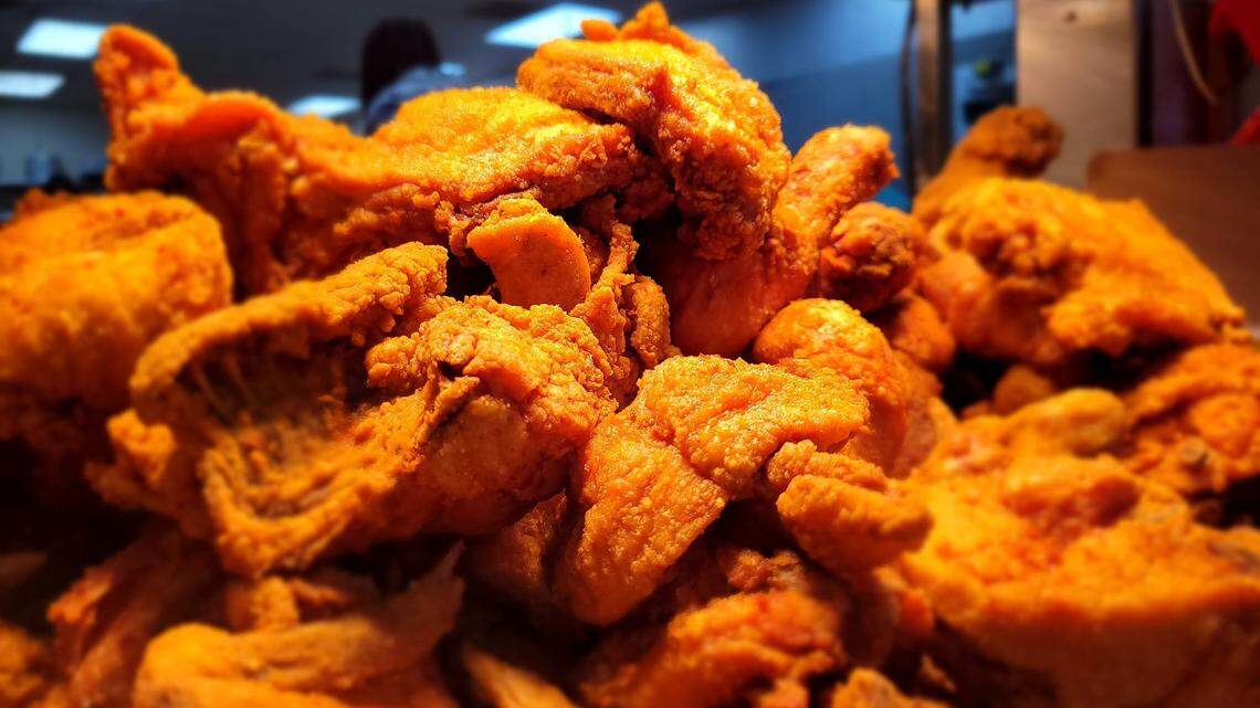 An image of fried chicken from Yogi Bear’s Fried Chicken in South Carolina.