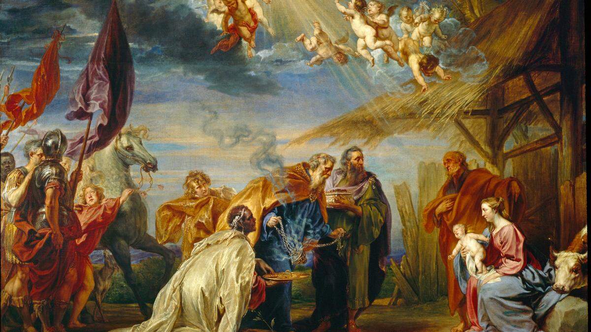 The Adoration of the Magi, Jan Boeckhorst, called Lange Jan, Monogrammed and dated: 1652  JB, Belgian, 17th century oil on canvas
Museum & Gallery at Bob Jones University
Greenville, SC