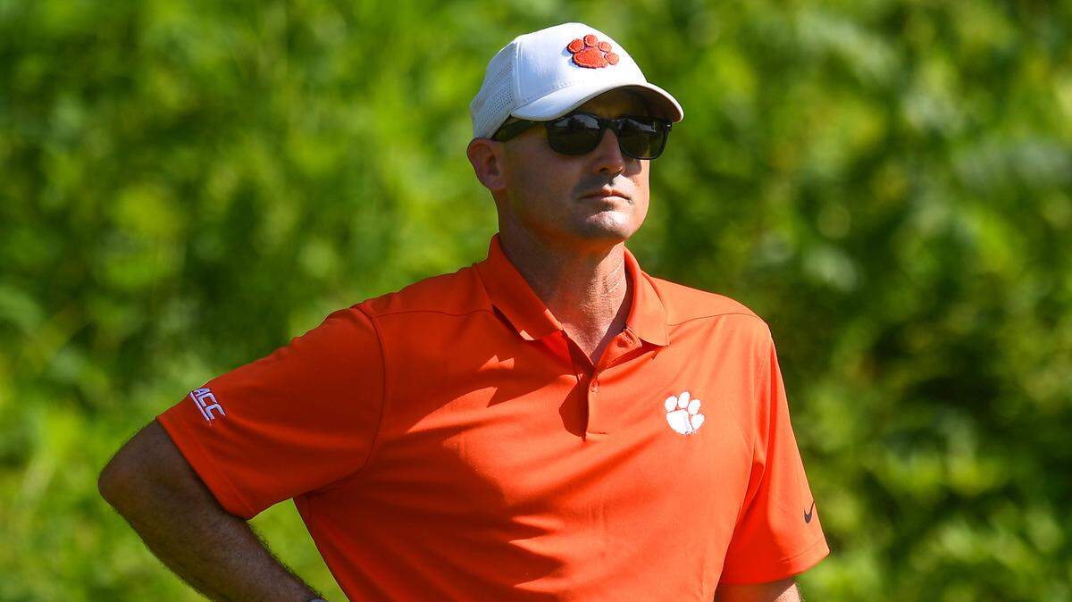 New Clemson men’s golf coach Jordan Byrd.