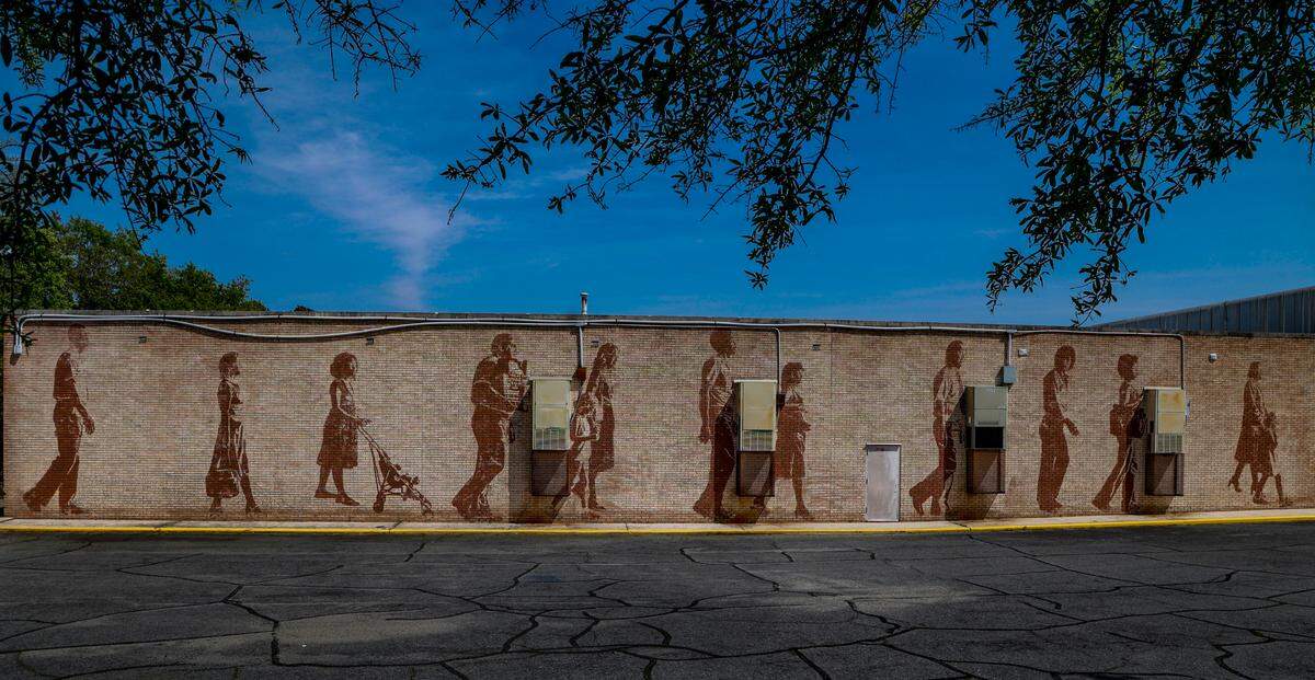 The former Midlands Shopping Center on Two Notch Road, now known as Palmetto Place, is recognizable by the mural on the side. It is being renovated to include 34 new small businesses including a grocery store. The center has been mostly vacant for years.