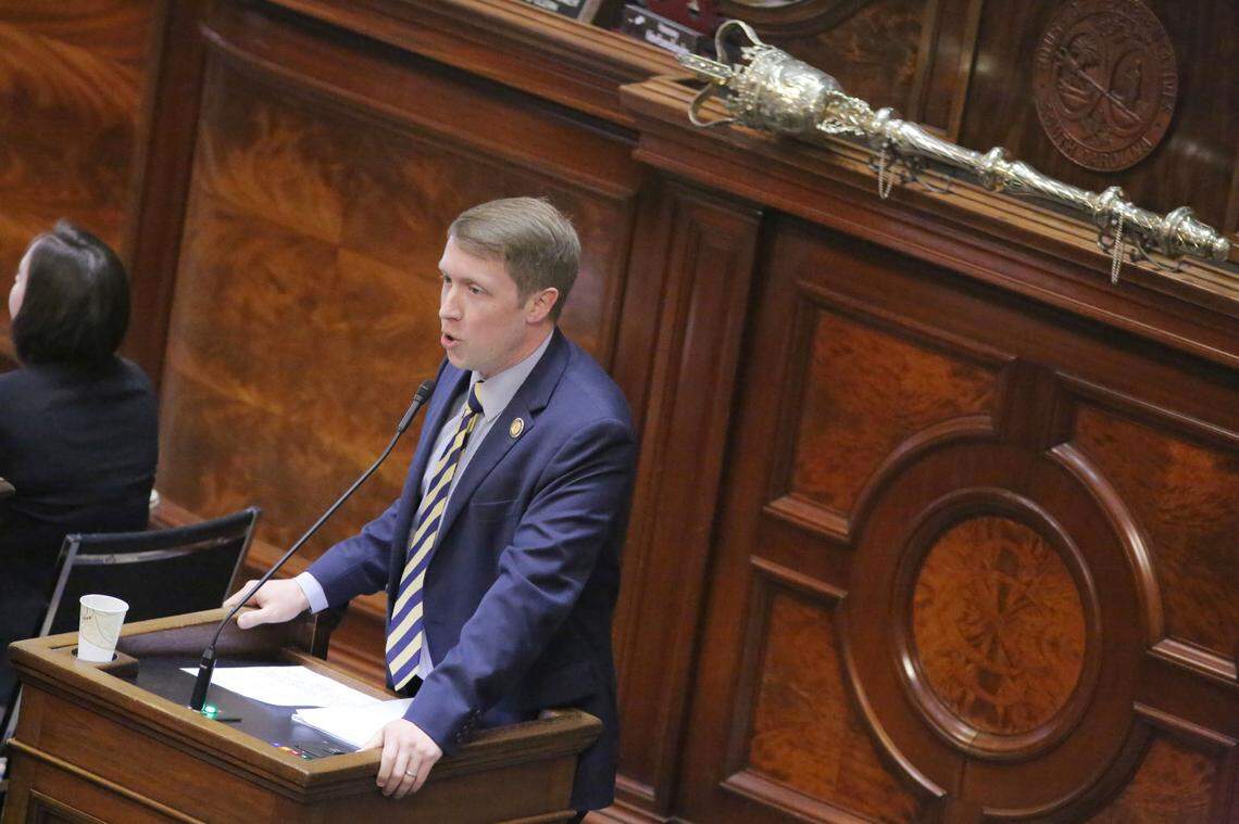 Rep. Jordan Pace during the S.C house budget week on Tuesday, March 12, 2024 in Columbia, S.C. (Travis Bell/STATEHOUSE CAROLINA)