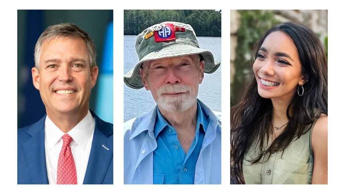 The three candidates in the Columbia mayor's race are, left to right, Mayor Daniel Rickenmann, Wade Fulmer and Jessica S. Thomas.