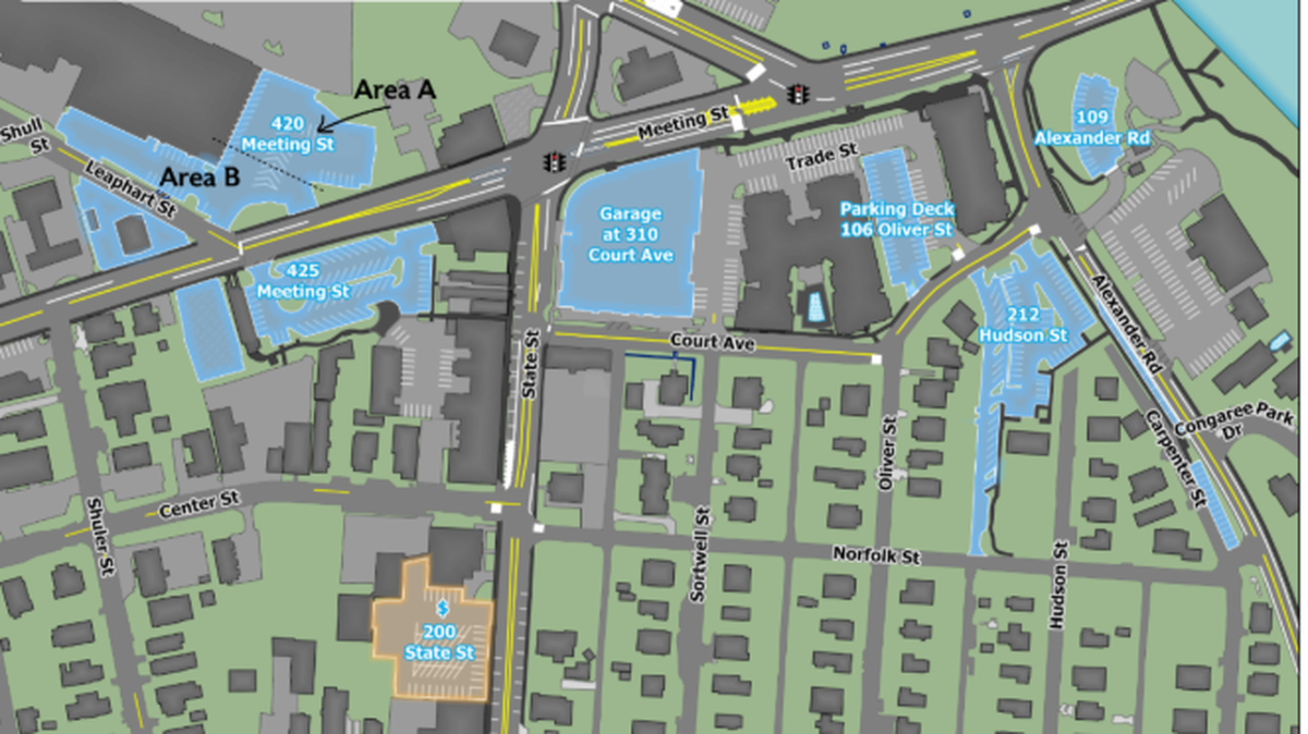 Improvements are being made to a parking lot at 420 Meeting Street in West Columbia’s River District.