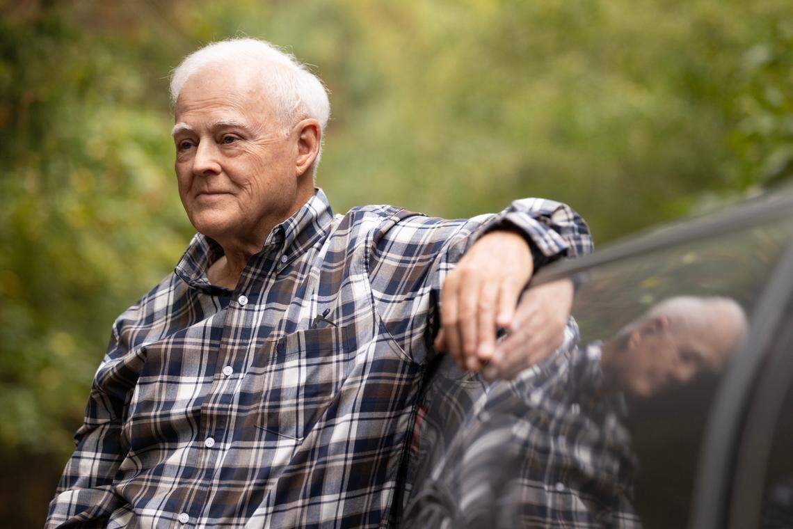 Charles Blackmon, a retired bridge contractor and state constable, has been fighting for nine years to slow the growth of industrial scale chicken farms in the Mountville area of Laurens County in northwest South Carolina. This photo was taken Wednesday, September 18, 2024.