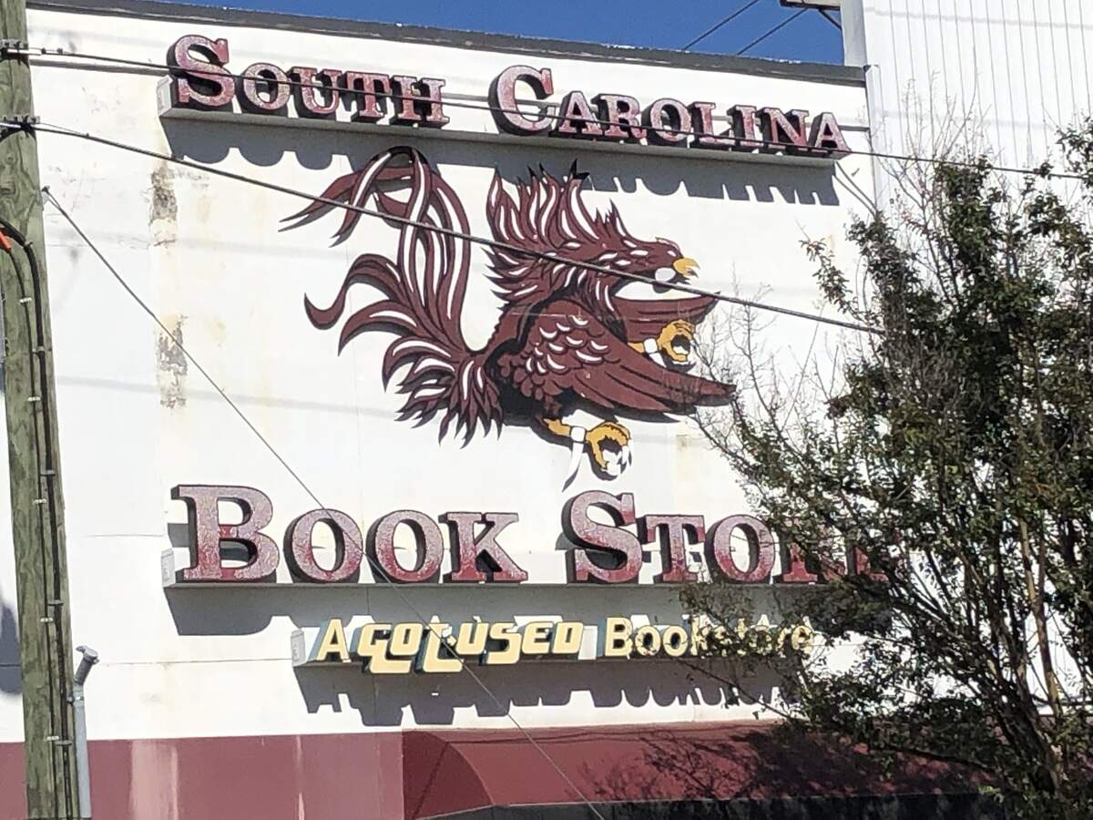 The facade on the old South Carolina Bookstore, 801 Main St., Columbia. The bookstore closed this summer. 11/1/2019
