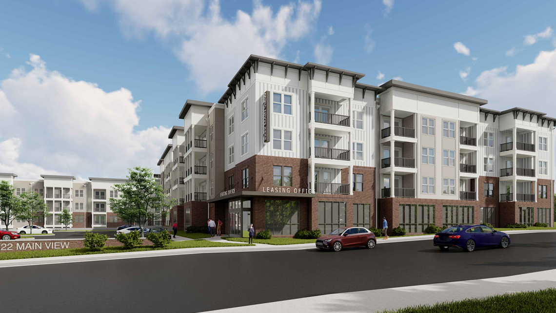Columbia luxury apartments under construction five years after first pitched