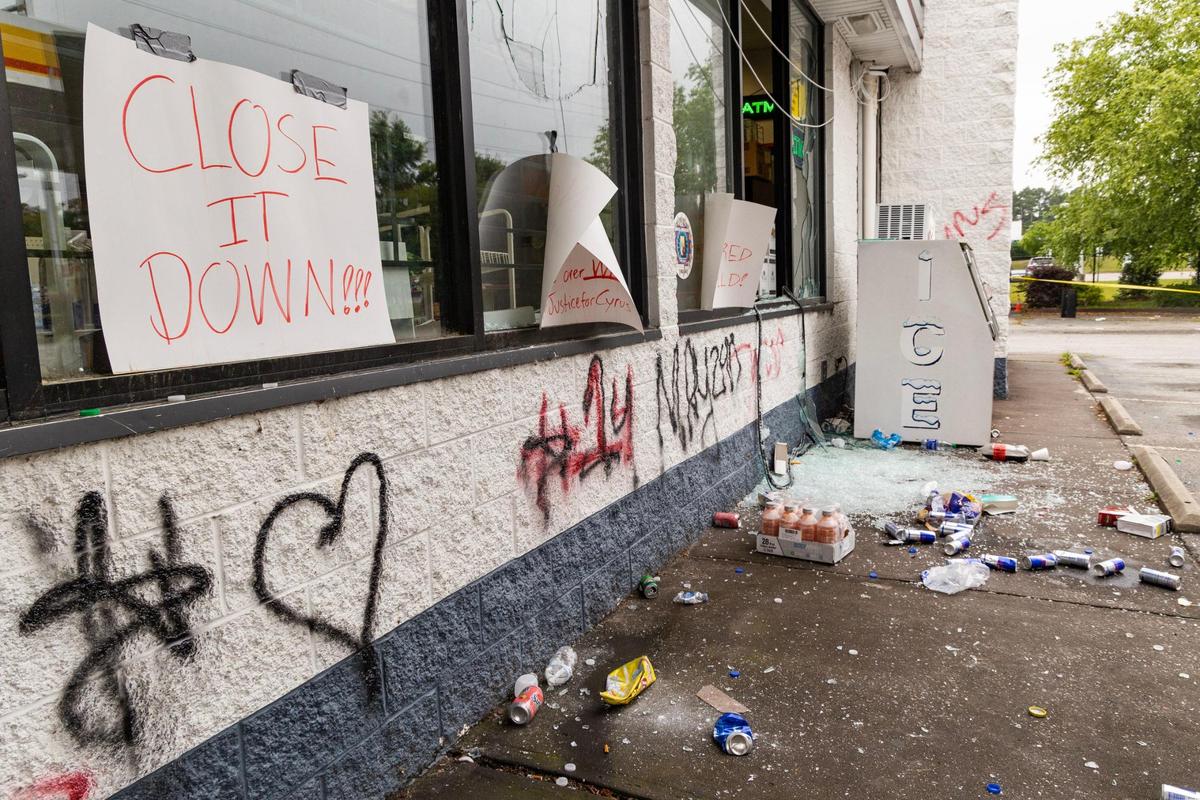 A gas station on Parklane Road was vandalized Monday night, according to the Richland County Sheriff’s Department. The store is owned by Rick Chow, who is charged with murder in the shooting death of 14-year-old Cyrus Carmack-Belton on Sunday night.
