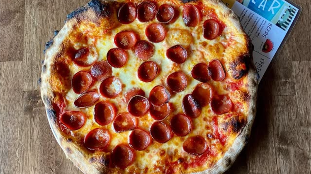 A pizza from Il Focolare in Columbia, SC.