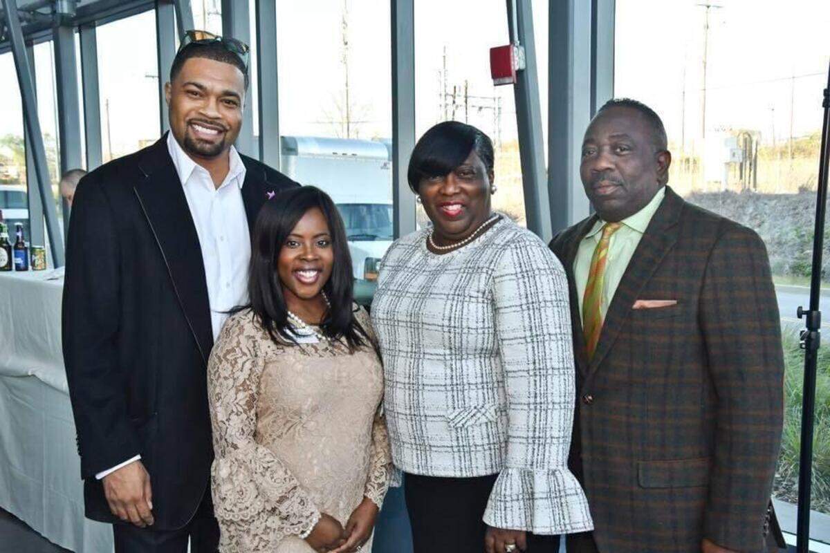 Ashlye Wilkerson and her family at The State Media Co.’s 20 under 40 reception in 2018. Wilkerson was a member of that year’s class of 40 community leaders under the age of 40. From left, Kobie Wilkerson III, Ashlye’s husband; WIlkerson; Ashlye’s mother, Fannie Geddis; and her father, Anthony “Tony” Geddis.
