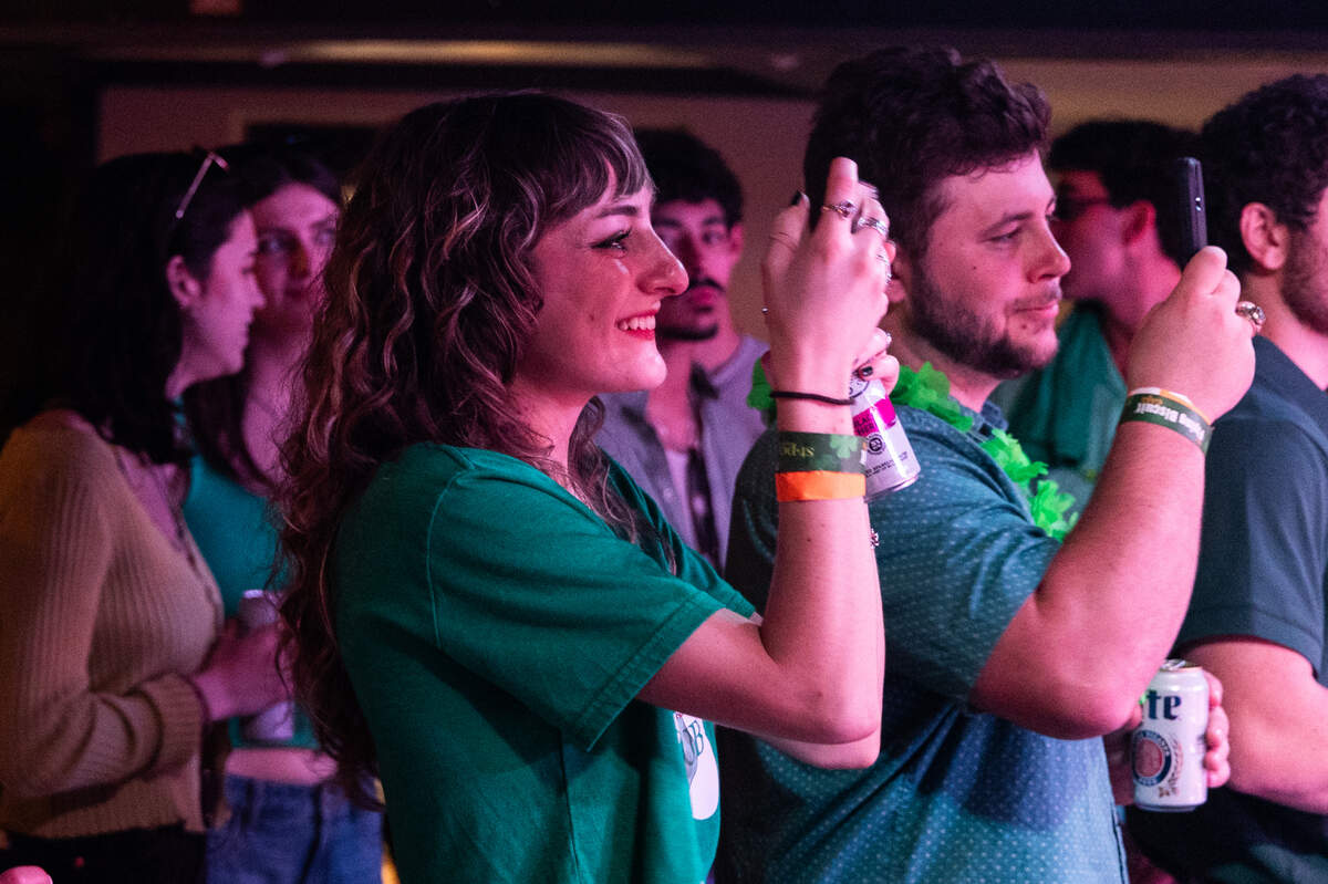 Leo Niño, a local band, performs inside New Brookland Tavern during the St. Pat’s in Five Points festival in Columbia, South Carolina on Saturday, March 15, 2025.