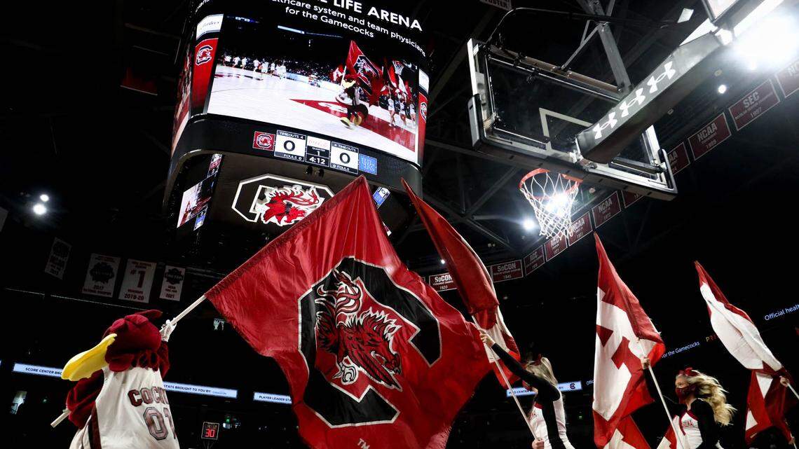 The women’s basketball team in October hosted a recruit who “participated in a gameday simulation during an official visit,” according to USC.