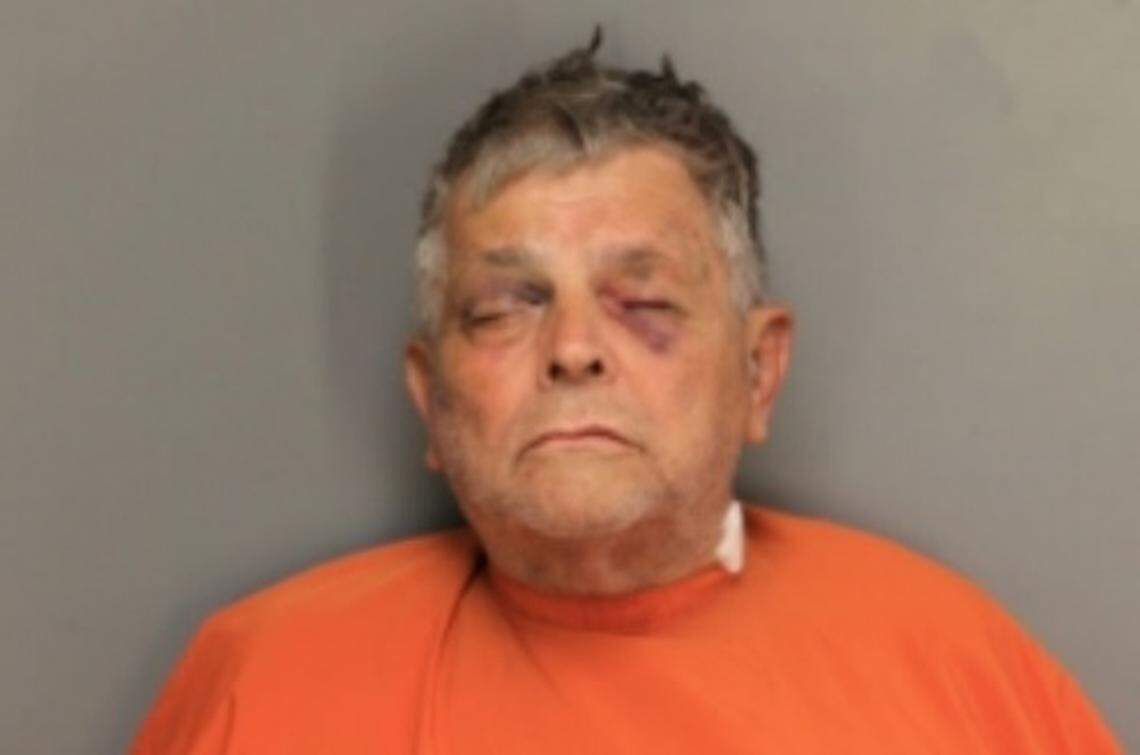 Fred Hopkins Jr mugshot after being arrested and charged in connection with the Florence police shooting.