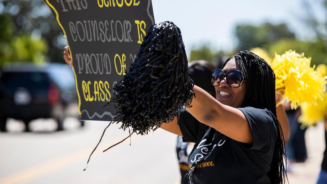 Midlands seniors mark socially distant milestone with drive-thru cap and gown pickup