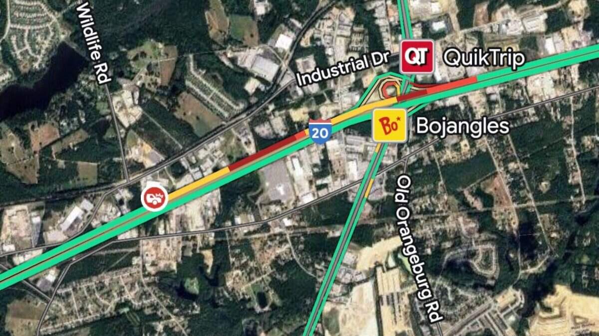 A bus fire has caused all westbound lanes on I-20 to be shut down at Salt Lake Drive.
