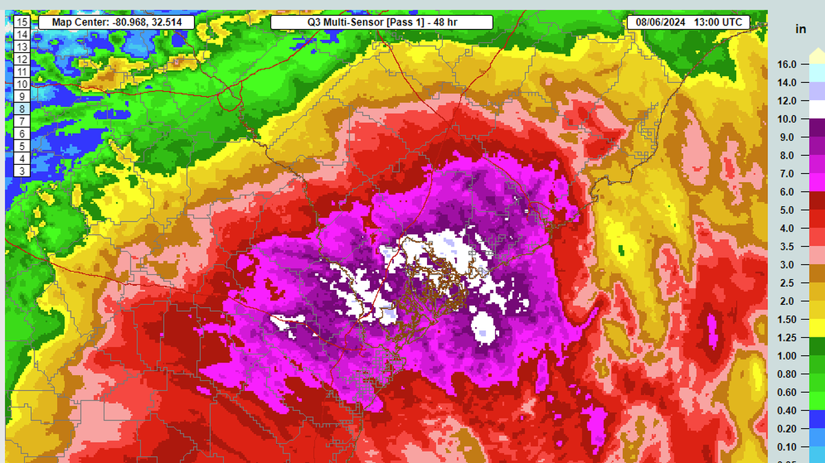 Take a look at power outages across SC as Tropical Storm Debby lingers in the state