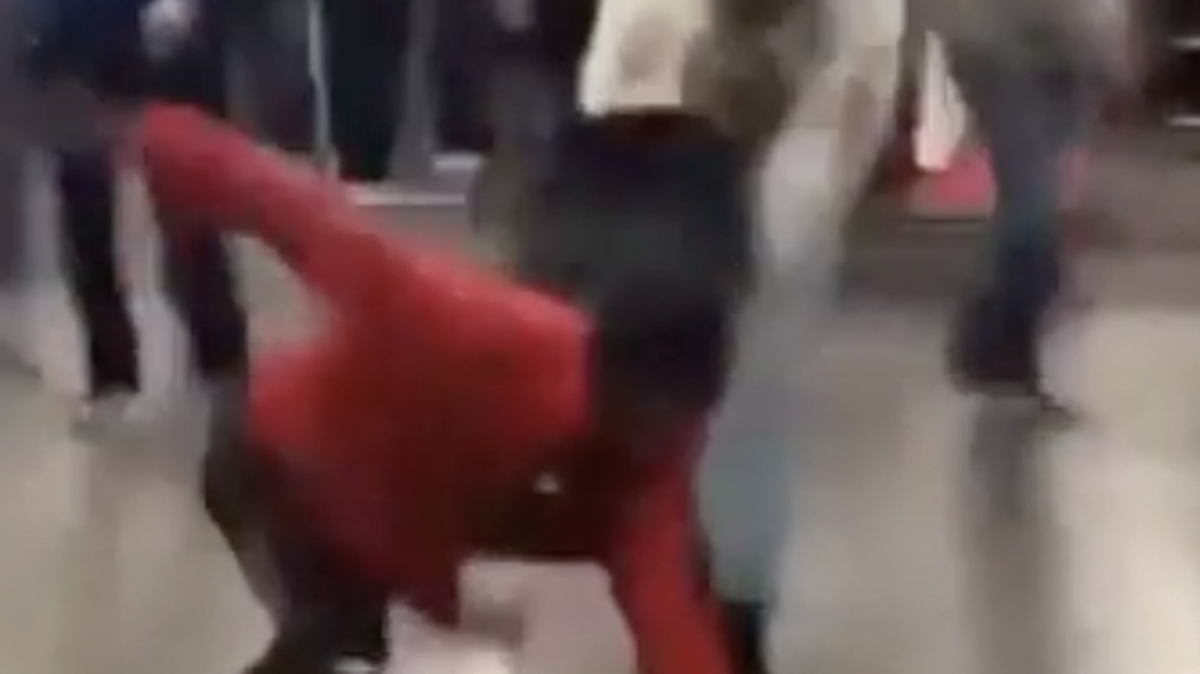 A customer subdued a man wielding a knife at the Walmart on Two Notch Road in Columbia.